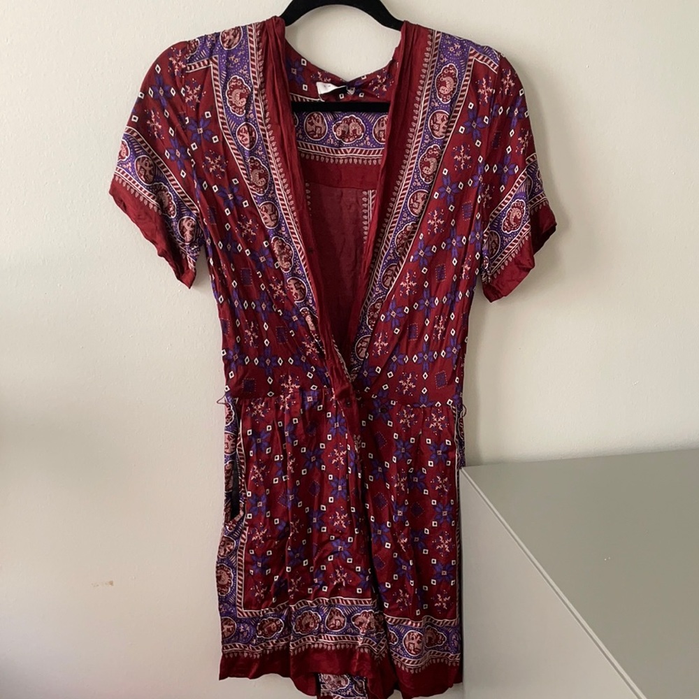 Sandro purple romper wrap